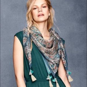 Anthropologie Boho Tassel Kimono/ Scarf/ Head wrap